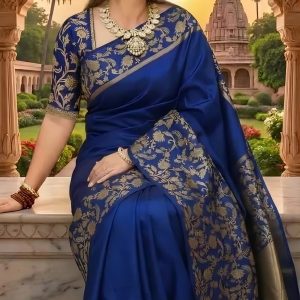 কাতান সিল্ক 🧵ব্লু কালার