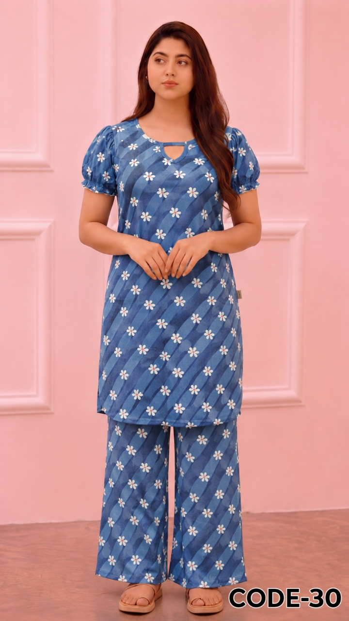 টি-শার্ট ও প্লাজু সেট =30
