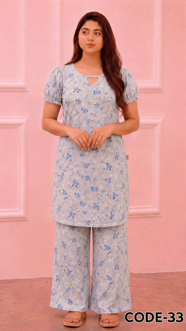 টি-শার্ট ও প্লাজু সেট =33