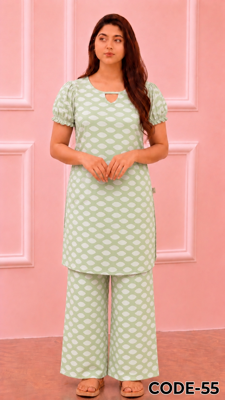টি-শার্ট ও প্লাজু সেট =55